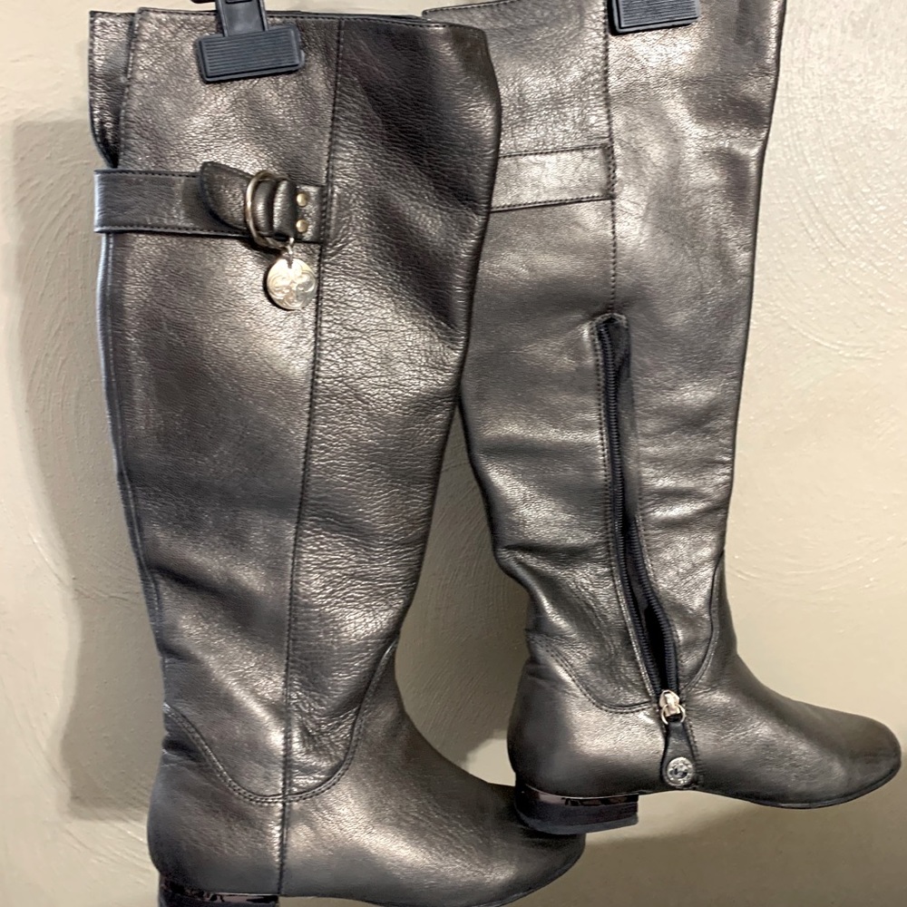 Metallic High Boots